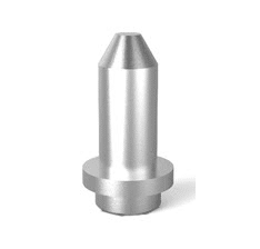 A sample image of a basic SMT guide pins by Fivetech which allows for accurate alignment, especially in vertically oriented board mounting.